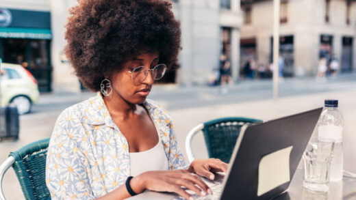 Woman working